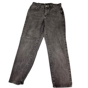 Men's Lee Riders Black Gray Denim Jeans 30x28 Straight Leg Classic - Excellent